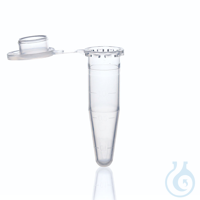 Einmal-Reaktionsgefäß, PP, unsteril, 0,5 ml, transparent, mit Deckel VE =...