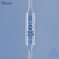 Vollpipette, BLAUBRAND, Klasse AS, 2 ml 1 Marke, AR-Glas, DE-M gekennzeichnet...