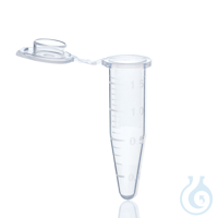 Einmal-Reaktionsgefäß, PP, 1,5 ml, transparent, mit Deckel VE = 500 Stück...
