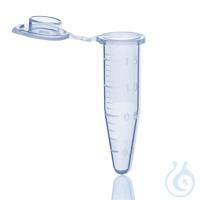 Einmal-Reaktionsgefäß, PP, 1,5 ml, blau, mit Deckel VE = 500 Stück...