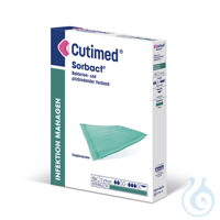 Cutimed Sorbact Saugkompressen, 7 x 9 cm, steril (6 Stck.) UK = 16 Pack...
