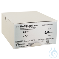 MARIDERM DS 16 5/0=1, blau, monofil, Nahtmaterial Fadenlänge 45 cm (24 Stck.)...