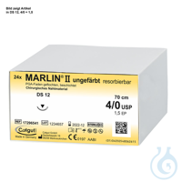 MARLIN II HR 17 5/0=1, violett, Nahtmaterial Fadenlänge 70 cm (24 Stck.)...