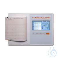 Cardioline Ruhe-EKG ECG200L 7-Touchscreen-Farbdisplay, tragbar Cardioline...