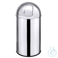 PUSH-Abfallbehälter, 24 Ltr., Ø 30 cm, 63 cm hoch -neue Ausführung-...