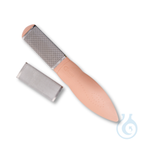 Credo Hornhaut Flachraspel, Reibfläche rostfrei, apricot - Blisterverpackung...