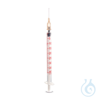 DISPOMED-Einmal-Spritzen 1 ml Insulin, U-40, Kanüle 0,45 x 13 mm (100 Stck.)...