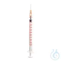 DISPOMED-Einmal-Spritzen 1 ml Insulin, U-100, Kanüle 0,40 x 13 mm (100 Stck.)...