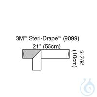 3M Steri-Drape OP-Tape 10 x 55 cm (250 Stck.) VE = 2 Pack  EAN:...