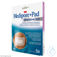 3M Medipore + Pad Fertigverband, steril, 10 x 10 cm (5 Stck.) 3M Medipore +...