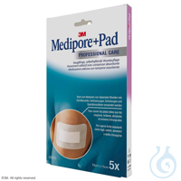 3M Medipore + Pad Fertigverband, steril, 10 x 15 cm (5 Stck.) VE= 1 Packung...