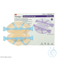 3M Tegaderm Silicone Foam Border Schaumverband 16,5 x 16,5 cm (5 Stck.)...