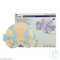 3M Tegaderm Silicone Foam Border Schaumverband 18,5 x 22 cm (5 Stck.) sakral,...
