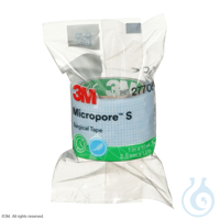 3M Micropore S Silikonpflaster 2,5 cm x 1,37 m (100 Stck.) UK = 5 Pack 3M...
