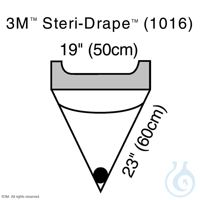 3M Steri-Drape Auffangbeutel 60 cm x 50 cm (10 Stck.) VE = 4 Pack 3M...