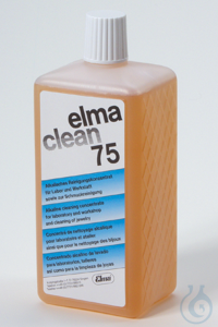 elma clean 75 Reinigungslösung 1 Ltr. für Labor und Werkstatt UK = 20 Fl....