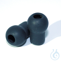 Ohroliven-Soft (PUR) anthrazit Birnenform, Ø-Innen 3 mm (10 Stck.)...
