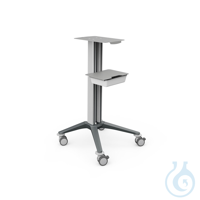 bravo Basiswagen 5, grau, mit Metall- Ablageplatten und Ablageschale bravo...