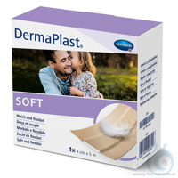 DermaPlast soft Wundpflaster 5 m x 4 cm UK = 32 Pack PZN: 16600050  VE: 1...
