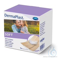 DermaPlast soft Wundpflaster 5 m x 8 cm UK = 24 Pack PZN: 16600073  VE: 1...