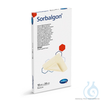 Sorbalgon Classic steril 10 x 20 cm Calcium-Alginat-Kompressen (5 Stck.) UK =...