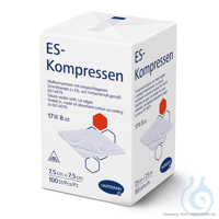 ES-Kompressen unsteril 8-fach 7,5 x 7,5 cm (100 Stck.) VE= 1 Packung EAN...
