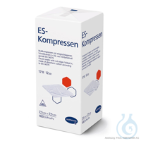 ES-Kompressen unsteril 12-fach 7,5 x 7,5 cm (100 Stck.) UK = 10 Pack...