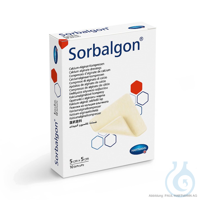 Sorbalgon Classic steril 5 x 5 cm, Calcium-Alginat-Kompressen (10 Stck.) UK =...
