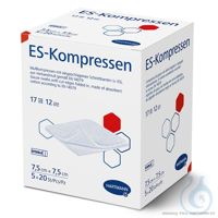 ES-Kompressen steril 12-fach 7,5 x 7,5 cm (5 x 20 Stck.) UK = 12 Pack...