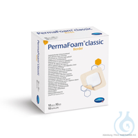 PermaFoam Classic Border Schaumverband steril 10x10 cm (10 Stck.) UK = 6 Pack...