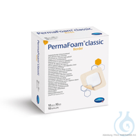 PermaFoam Classic Border Schaumverband steril 10x10 cm (10 Stck.) VE= 1 Packung 