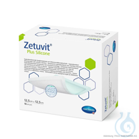Zetuvit Plus Silicone Saugkompressen steril 12,5 x 12,5 cm (10 Stck.) (=...