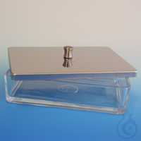 Glasschale mit Edelstahldeckel 20 x 10 x 5 cm Glasschale mit Edelstahldeckel...