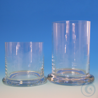 Glaszylinder mit Fuß ohne Deckel ca. 12 x 8 cm Ø Glaszylinder mit Fuß ohne...