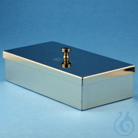 Edelstahl-Instrumentenschale mit Deckel, 20 x 10 x 5 cm...
