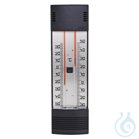 Maxima-Minima-Thermometer mit Drucktasten-Magnet, ohne Dach quecksilberfrei...