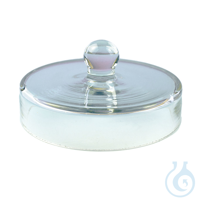 Überfalldeckel aus Glas mit Knopf 10 cm Ø Überfalldeckel aus Glas mit Knopf...