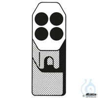 Kunststoff-Gehänge, 4-fach, Ø 17,6 x 71,5 mm Kunststoff-Gehänge, 4-fach, Ø...