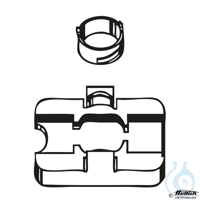 Spannplatte 1-fach mit Spannring, autoklavierbar Spannplatte 1-fach mit...