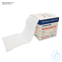 YPSIGAZE Verbandmull gerollt 8-fach, 10 m x 80 cm UK = 28 Pack YPSIGAZE...