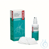 YPSILIN Wundreinigungsset klein mit 50 ml Fluid + 10 Tüchern UK = 16 Set...