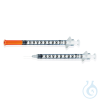 HENKE-JECT Insulinspritzen 1 ml, U-100, 3-tlg. mit Kanüle 0,30 x 12 mm...