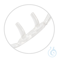 AEROpart O2-Brille für Kinder mit gebogenen Nasenstutzen, klar, soft, mit 2 m...