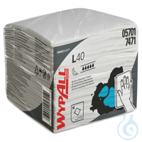 WYPALL L40 Wischtücher, 1-lagig, weiß, 30,5 x 31,8 cm (18 x 56 Bl.) Pal. = 18...