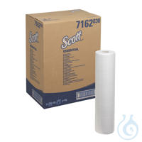 SCOTT ESSENTIAL Ärzterollen, 1-lagig, weiß, geprägt, 59 x 37 cm (6 x 198 Bl.)...