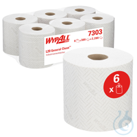 WYPALL Papierwischtücher 2-lagig, weiß 18,5 x 38 cm (6 x 380 Bl.) für...