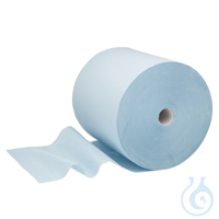 WYPALL Papierwischtücher Großrolle, 3-lagig blau 38 x 37cm (1 Rl. à 670 Bl.)...