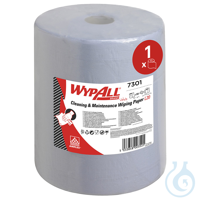 WYPALL L20 Wischtücher Großrolle 2-lagig blau 38 x 33cm (1 Rl. à 500 Bl.)...