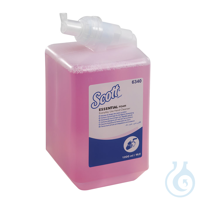 SCOTT ESSENTIAL luxuriöse Schaumseife, normal, rosa, parfümiert (6 x 1 Ltr.)...