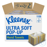 KLEENEX Ultra Soft Pop-Up Handtücher. 1-lagig. weiß. 26 x 22.5cm (18 x 70...